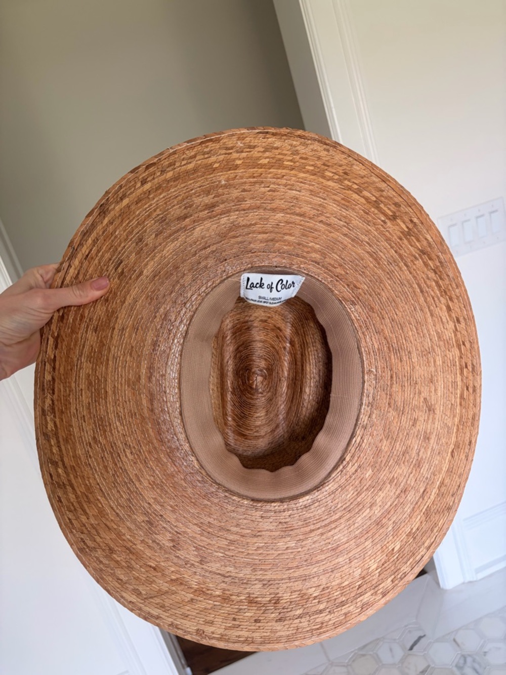 Lack Of Color Natural Straw Wide Brim Fedora - Picture 8 of 8